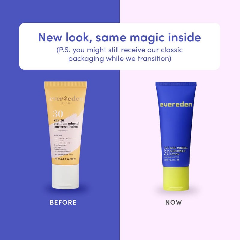 Evereden Premium Mineral Sunscreen SPF 30: Baby-Safe Whole-Family Mineral Sunblock Kids Love - Non-Nano Kids Sunscreen for Year-Round UVA & UVB Protection -Safe & Reef-Friendly - FSA Eligible - Image 2